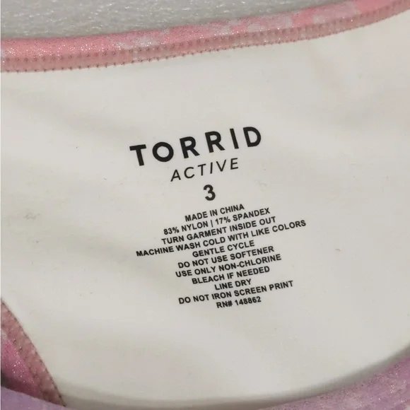 Torrid Longline Low Impact Sports Bra- Performance Core Purple Shine (updated) - Picture 6 of 15